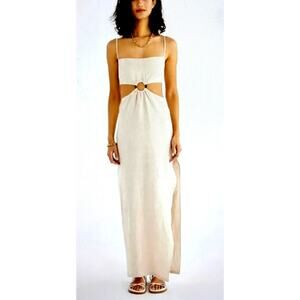Rumer Avalon Ring Maxi Dress - White - size L